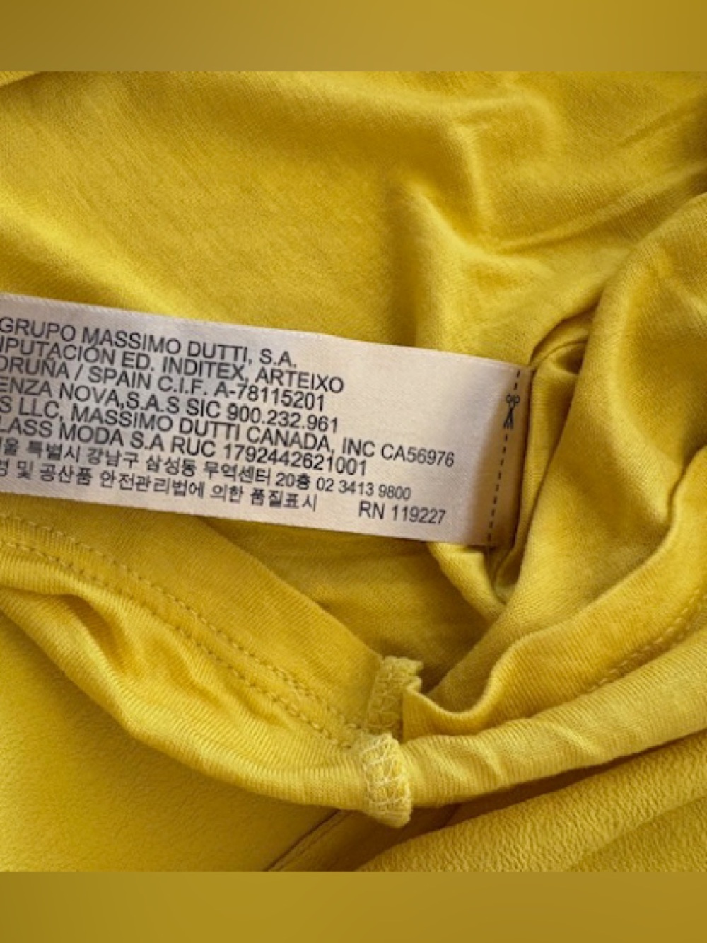 Massimo Dutti Yellow Spaghetti Strap Tank, like new, women's size S - Picture 8 of 10
